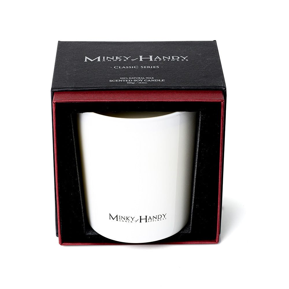 Pure Glam - Scented Soy Candle with Dual Wick – Amber, Cinnamon & Vanilla– 10.6oz