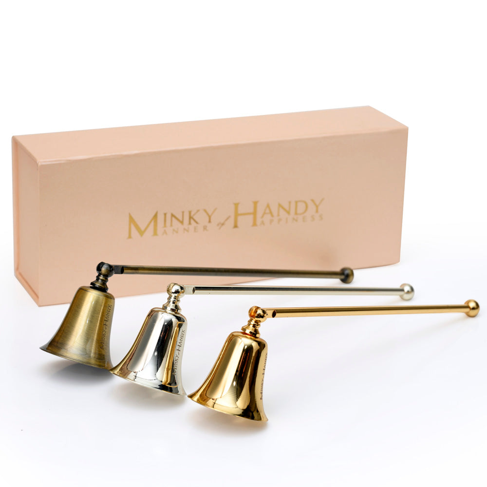 Minimal Brass Candle Snuffer - Safe Flame Extinguishing