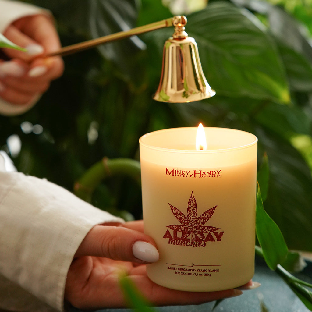 All Day Munchies - Scented Soy Candle – Basil, Bergamot & Ylang Ylang – 7.4oz