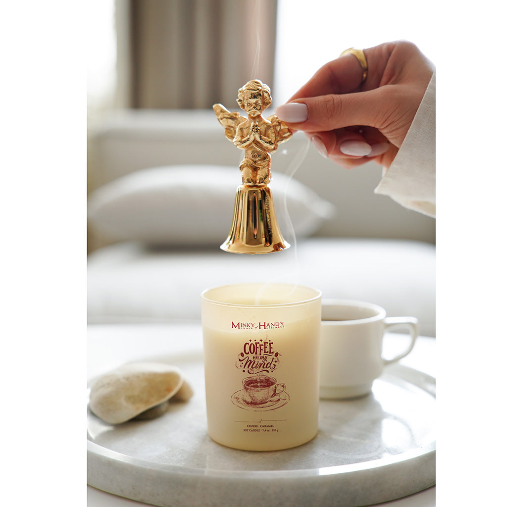 Candle Snuffer Accessory - Brass Design - Safely Extinguish Candle Flames