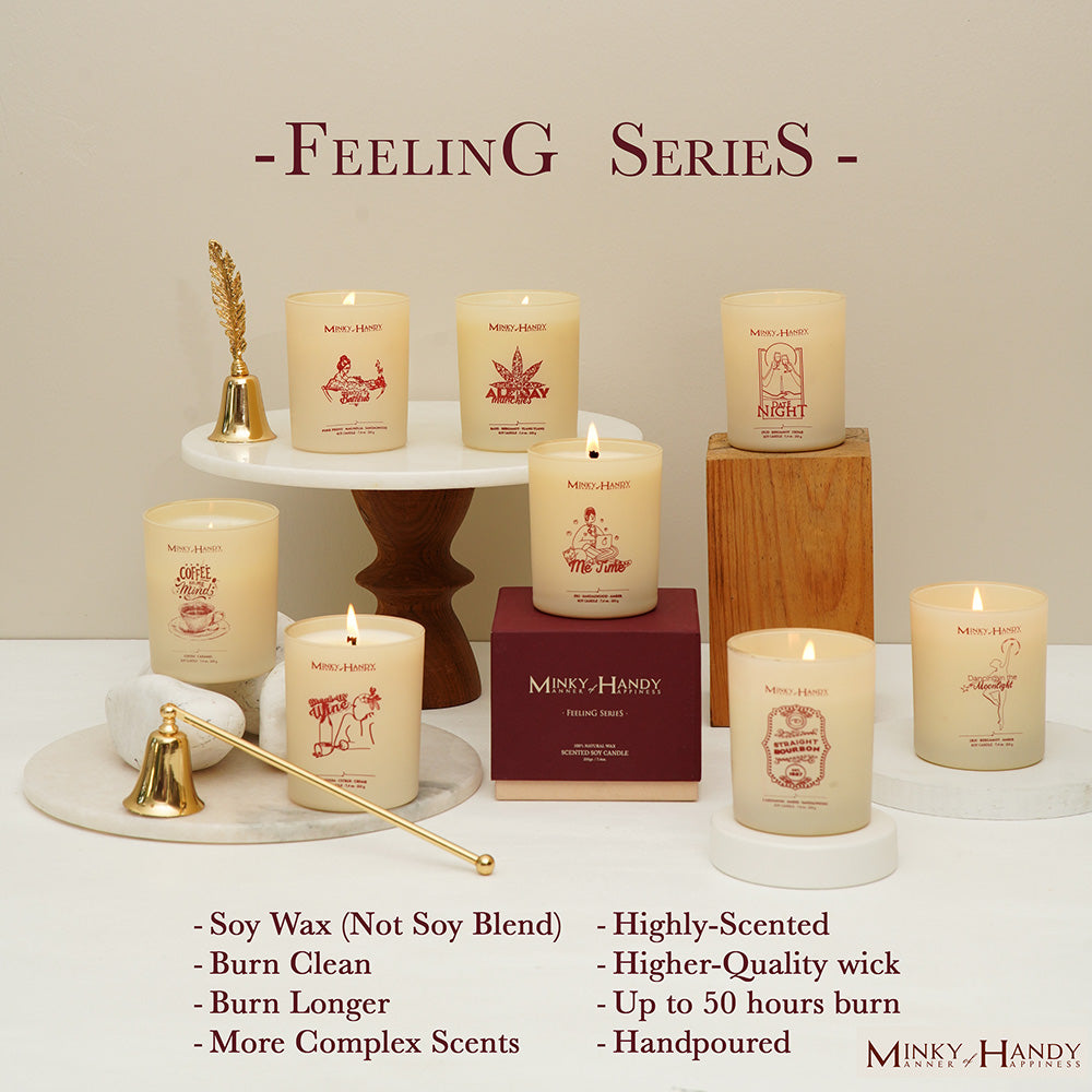 Me Time - Scented Soy Candle – Fig , Sandalwood & Amber – 7.4oz