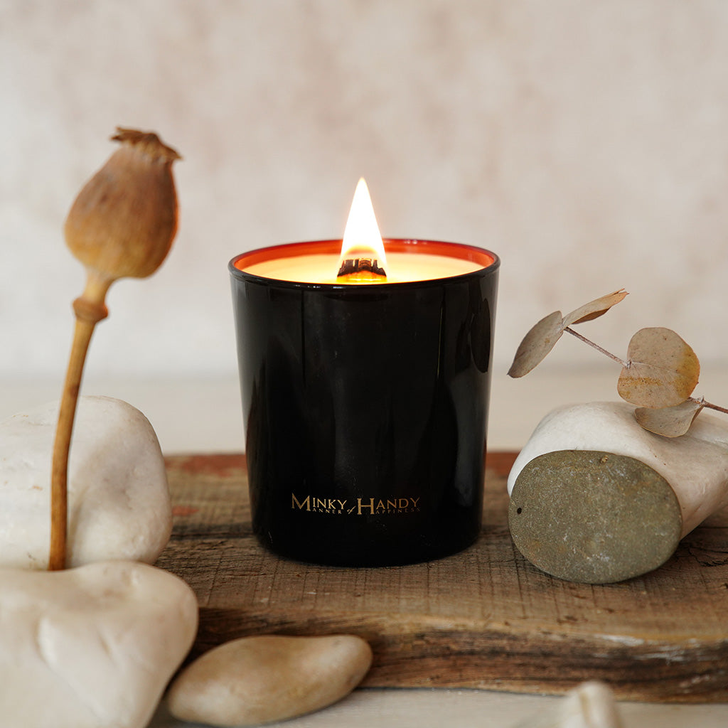 Rebel Ember - Scented Soy Candle with Crackling Wooden Wick – 10.6oz