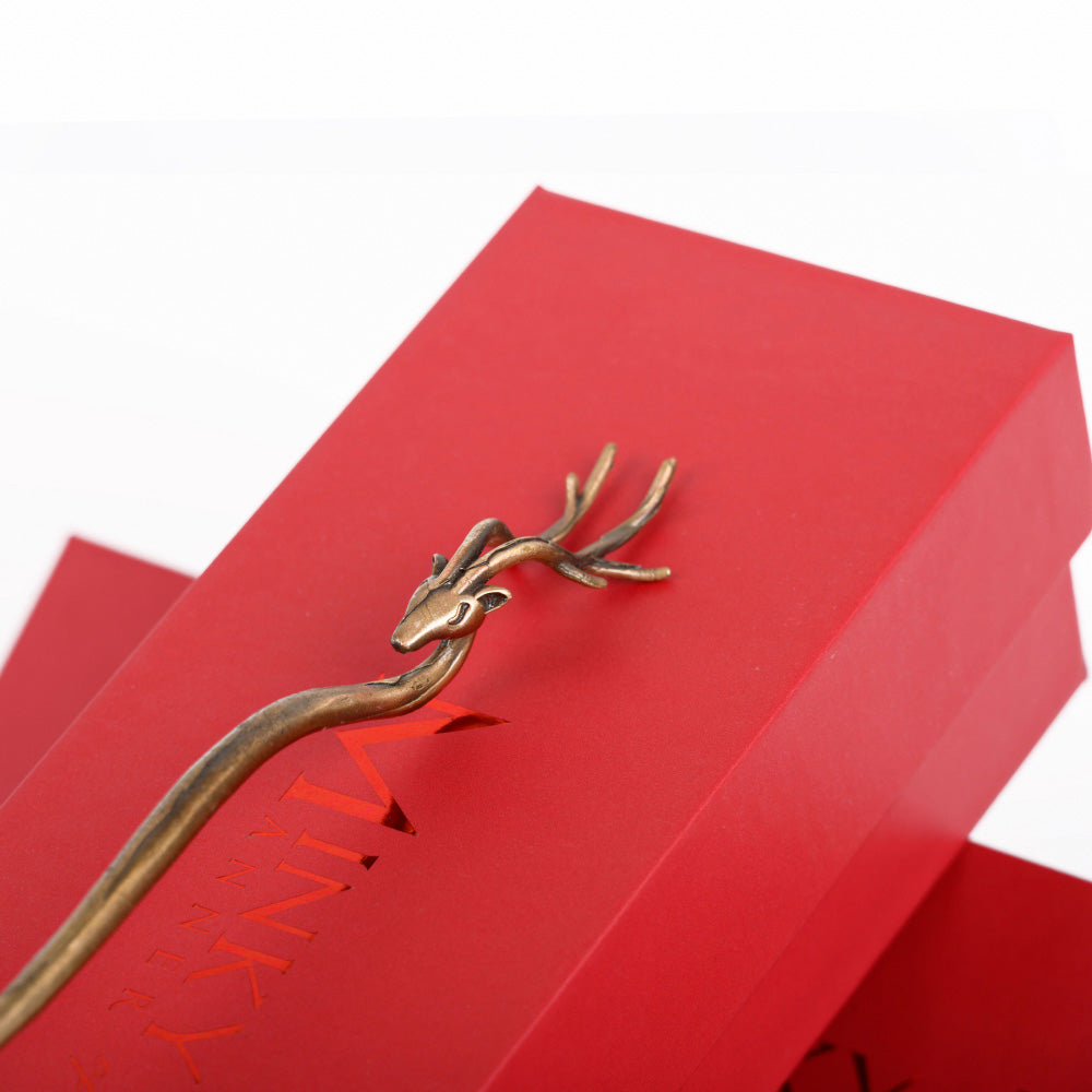 Brass Deer Candle Snuffer