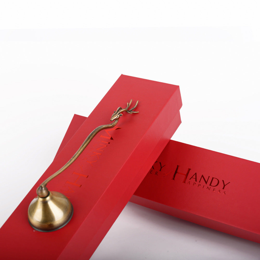 Brass Deer Candle Snuffer