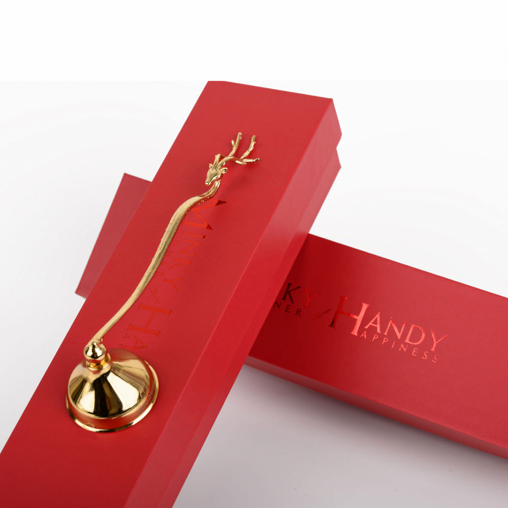 Brass Deer Candle Snuffer