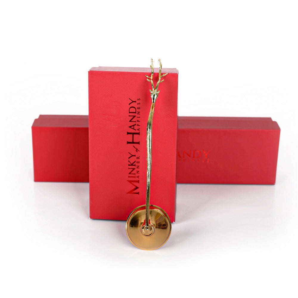 Brass Deer Candle Snuffer