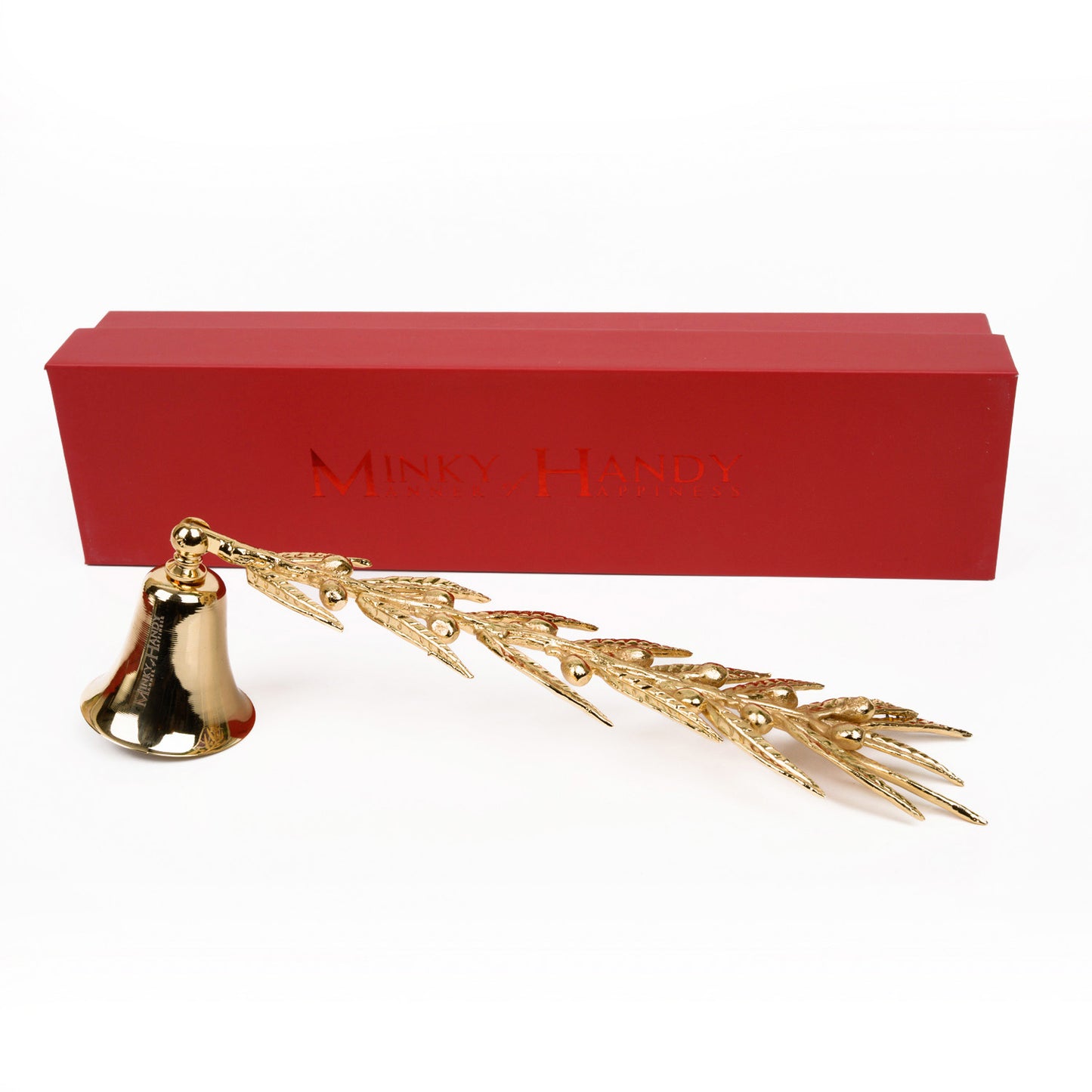 Brass Olive Branch Candle Snuffer